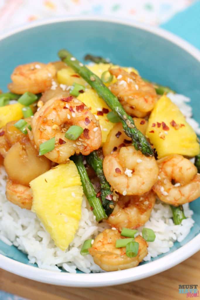 20 Minute Easy Shrimp Recipes Pineapple Teriyaki Shrimp Rice Bowls