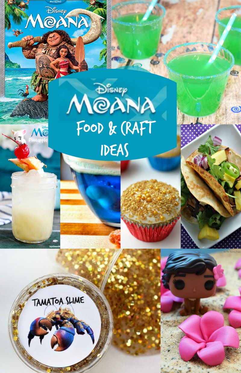 Disney Moana Crafts and Moana Food Ideas! Perfect for Moana party ideas!!