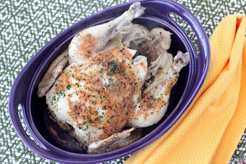 Instant Pot fall off the bone lemon and garlic chicken! Cook a whole chicken in 25 minutes in your pressure cooker! Save this recipe!