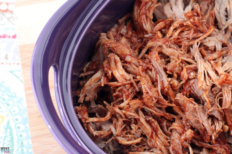 This Instant Pot BBQ pulled pork recipe is the BEST out there! The pressure cooker pulled pork literally fell apart and was so juicy and moist. Very flavorful dinner idea! Pin this recipe to favorites!