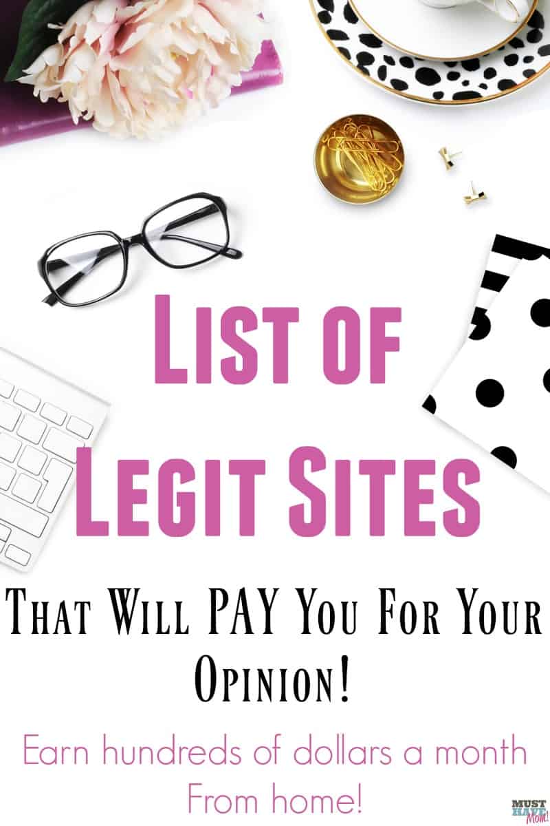 Make Money Doing Paid Online Surveys: Legit List Of Top Sites! - Must ...