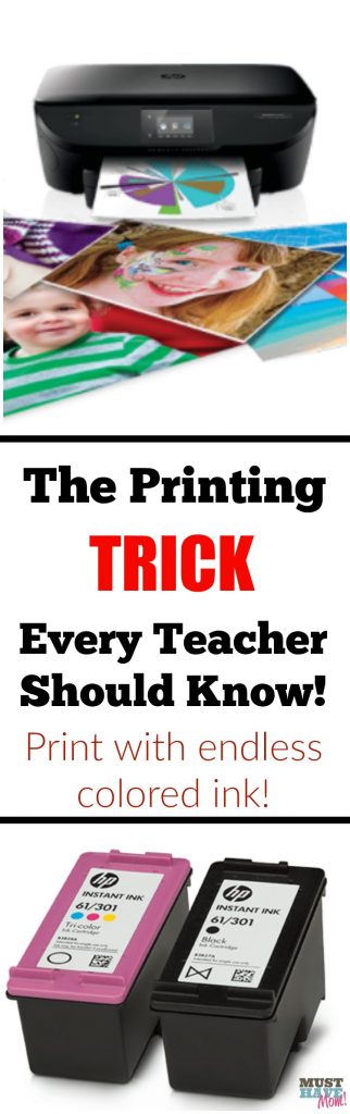 The printing trick every teacher should know about! Print endless color pages!!