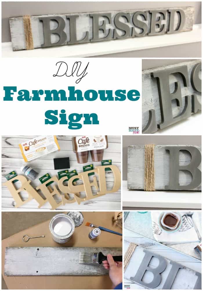 DIY Farmhouse wood signs! Make your own farmhouse style signs with these easy DIY home decor project