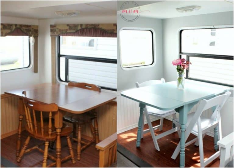 RV dining table ideas beyond paint makeover - Must Have Mom