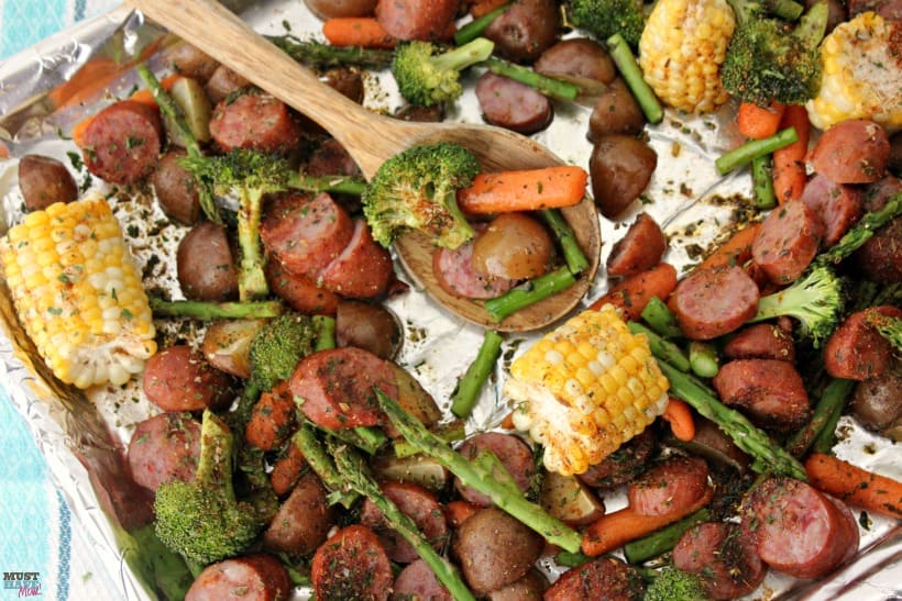 Sheet Pan Dinners Easy Sausage & Veggie Recipe! - Must Have Mom