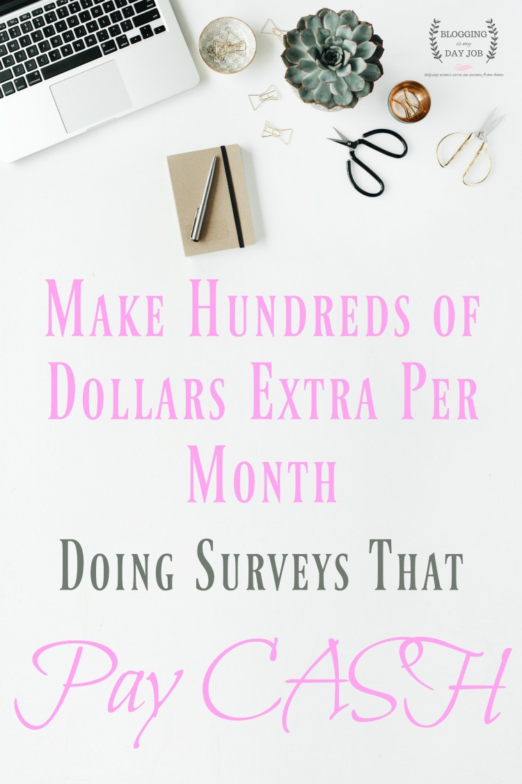 Make hundreds of dollars a month by doing online surveys that pay cash! Great way for stay at home moms to earn extra income. Legit list of real companies!