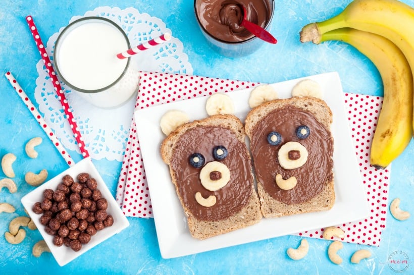 6 teddy bear breakfast ideas! Fun breakfast ideas for kids or fun snack ideas. 