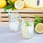 Homemade lemonade recipe with lemon juice!
