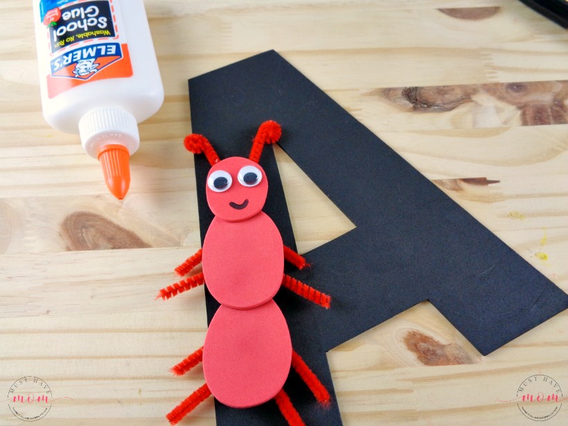 Letter of the Week preschool activities! Letter recognition Letter A craft idea with free printable letter "A"