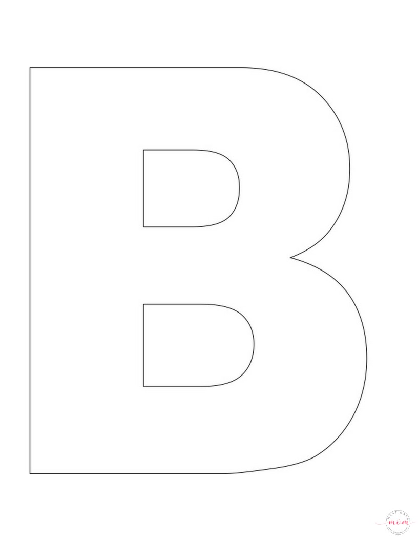 b letter printable template Craft! Week â€œBâ€ Buttons Of Letter for is Letter The Letter