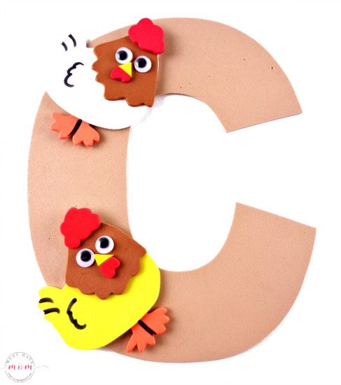 C is for Chicken Letter Craft {Free Printables} - Must Have Mom