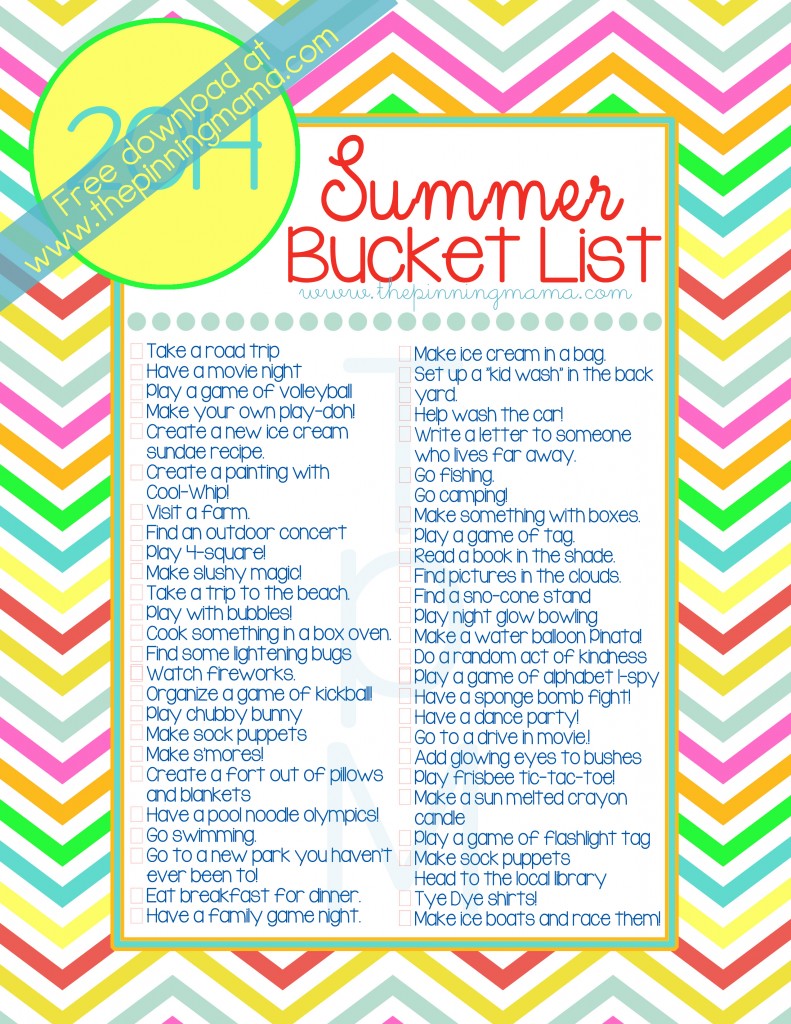 Free Printable Summer Bucket List Printable Templates vrogue.co