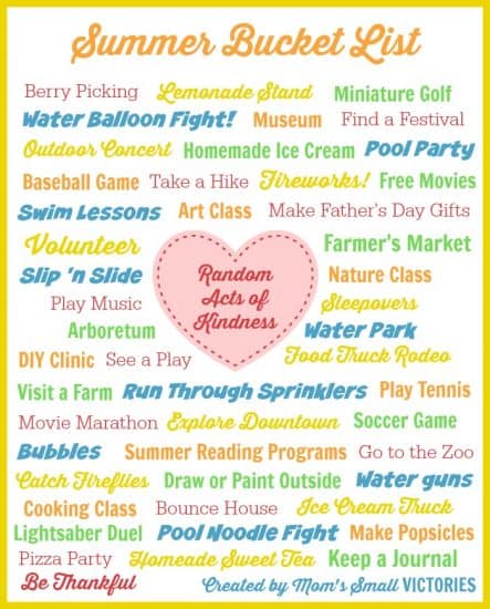 7 Free Printable Summer Bucket Lists - Must Have Mom