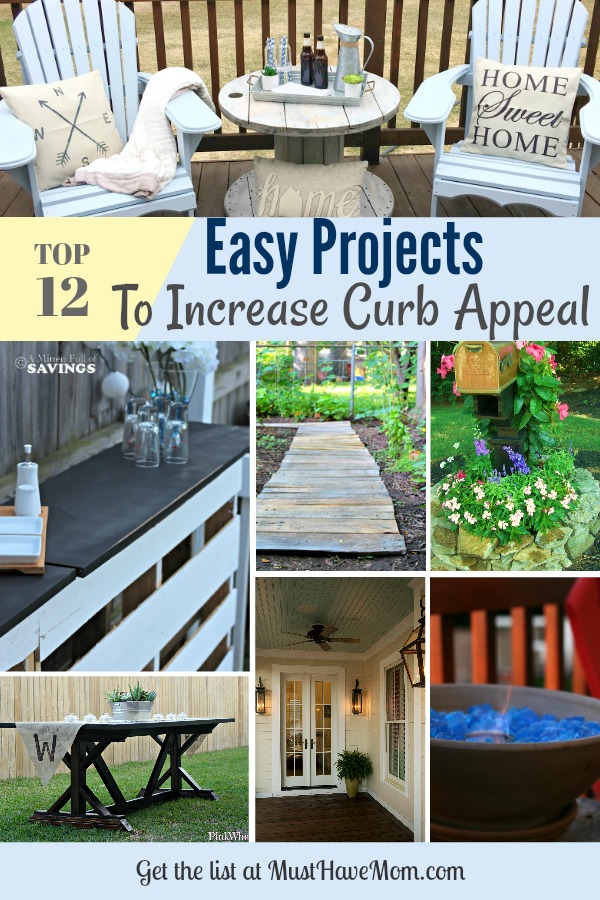 12 Easy projects to increase your home's curb appeal and have your home looking magazine ready!