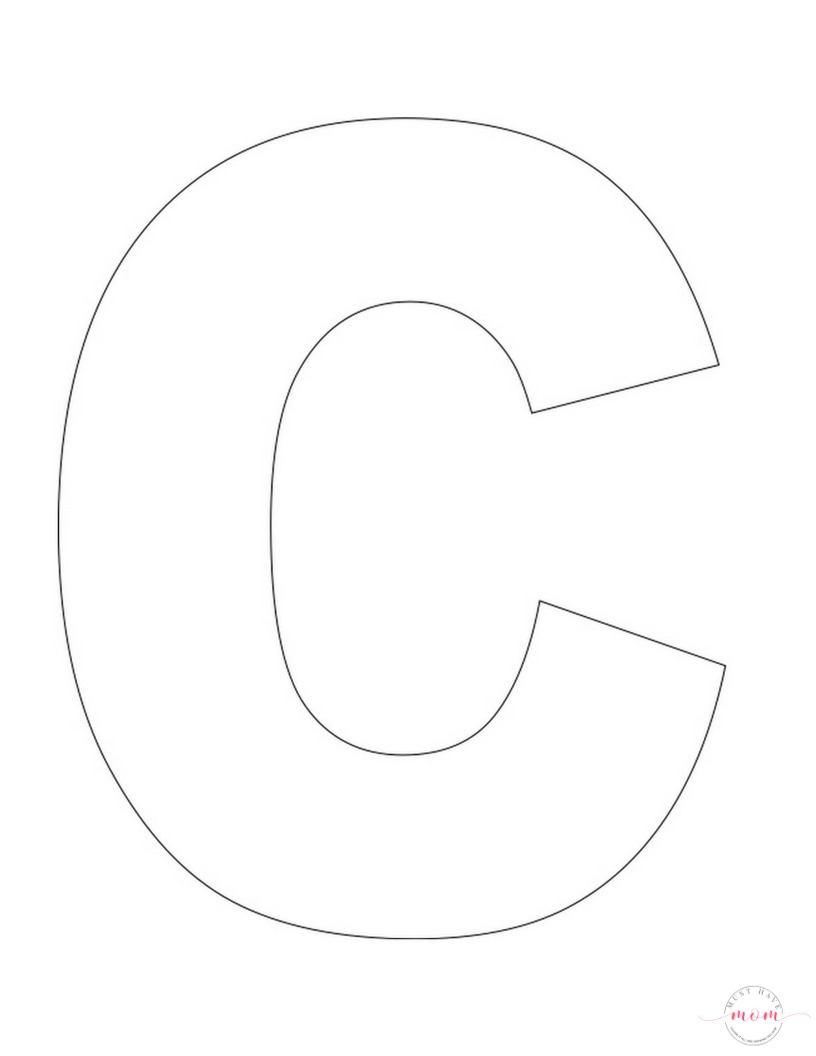 Printable Letter C Template - Printable World Holiday