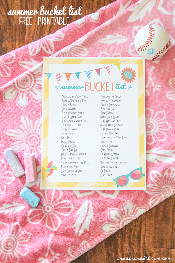 Summer bucket lists have been such a hot trend lately. So I put together a round up of my favorite free summer bucket list printables. Guaranteed to be fun! 