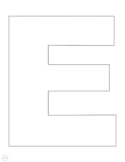 Printable Alphabet Letter E Template Alphabet Letter E Letter E 