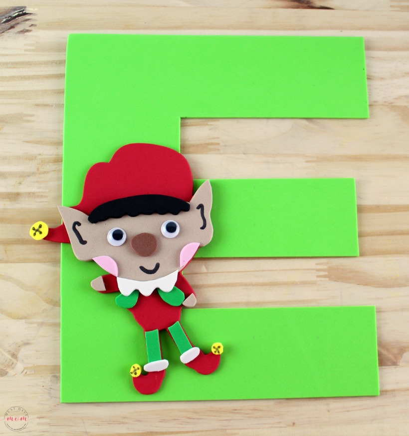 E is for Elf Letter Craft {Free Printables}