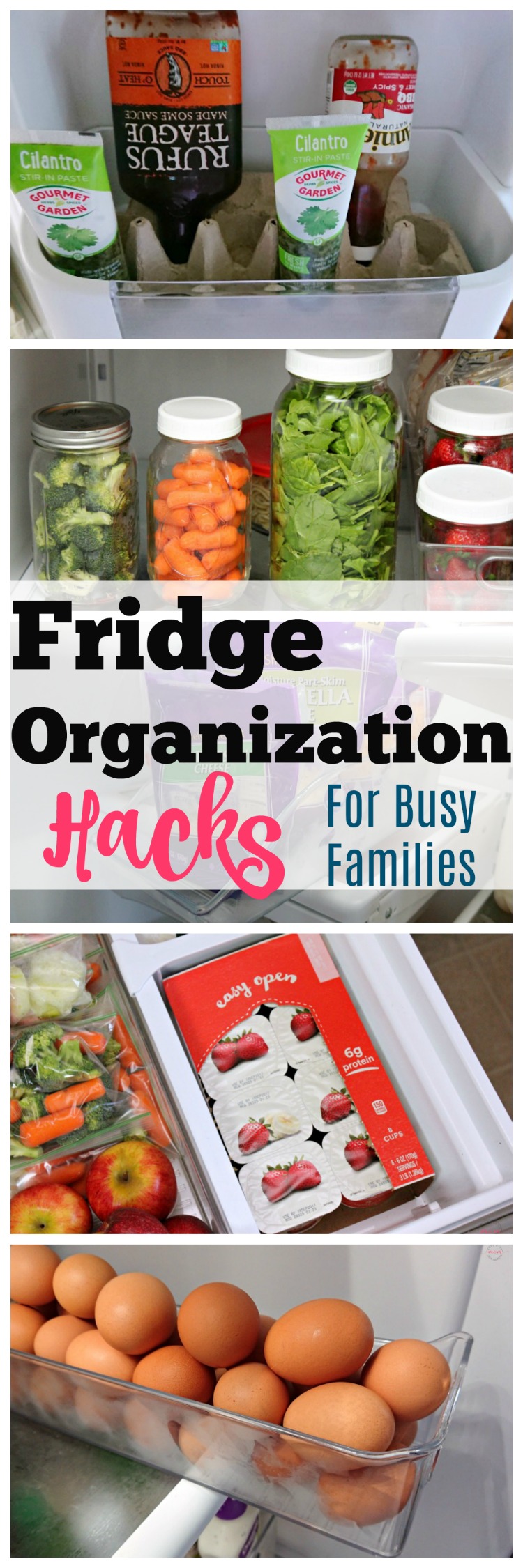 Easy fridge makeover tips! Fridge organization for busy families. Fridge hacks you need to know.