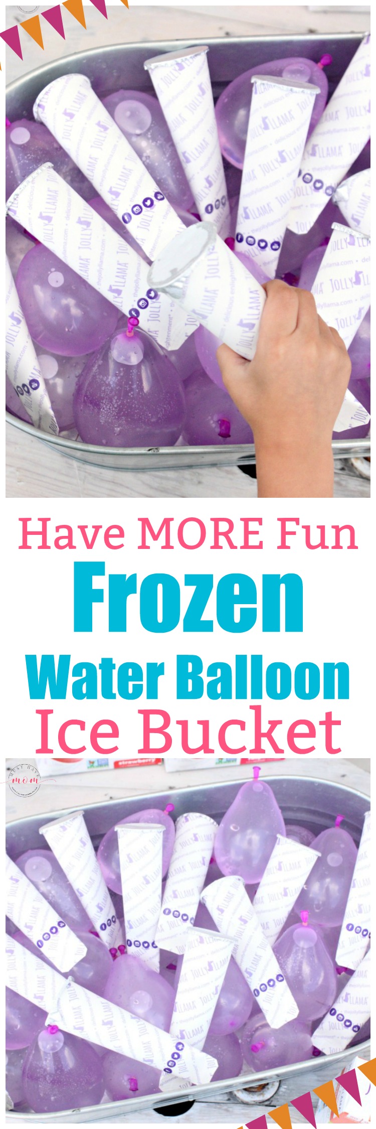 Do THIS genius ice bucket party hack at your next party! Use frozen water balloons to keep sorbet pops frozen and then have a water balloon fight afterwards! 