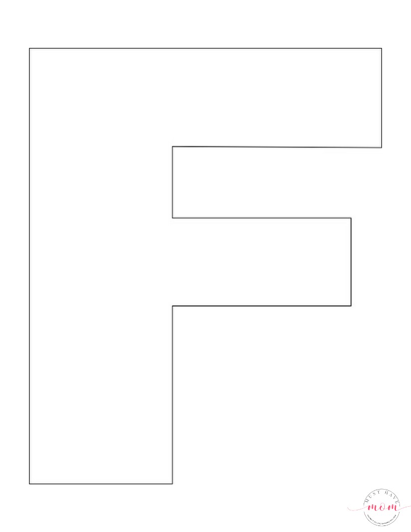 Letter F Template Free Printable Printable Templates