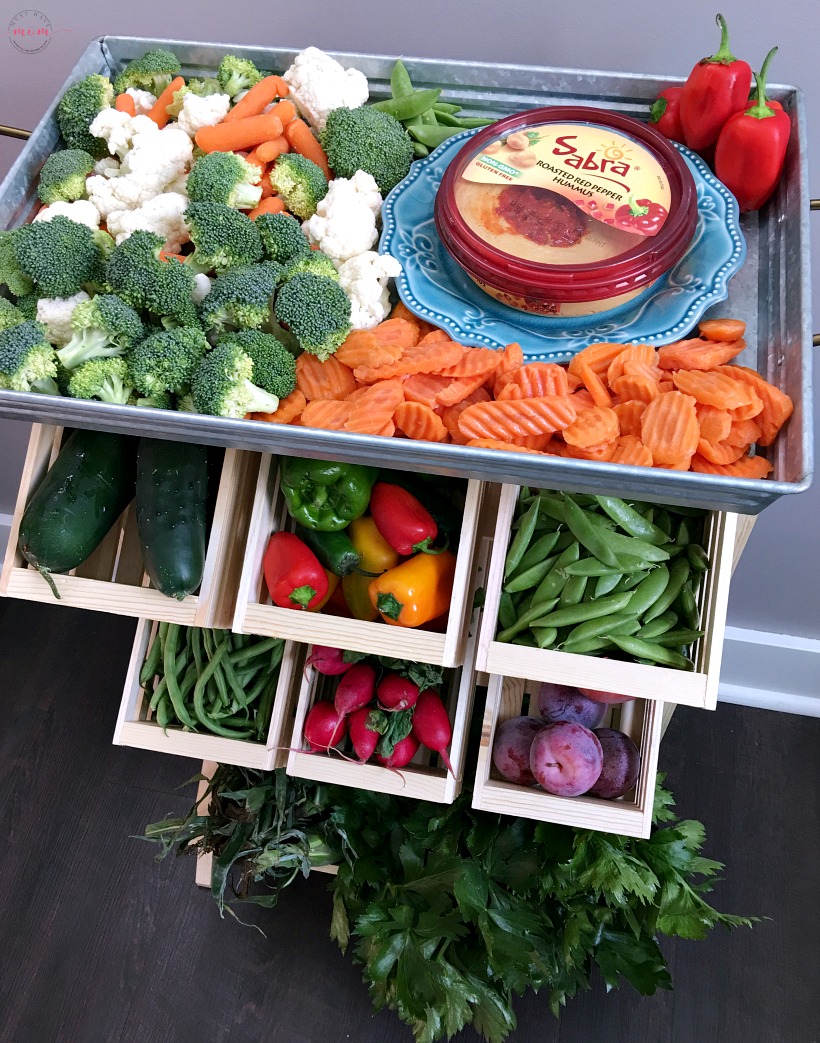 DIY Produce Stand & Farmer's Market Veggie Platter - Must Have Mom