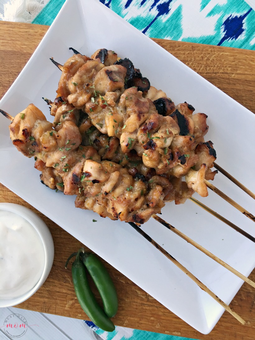 20 minute quick and easy chicken satay recipe with chicken satay marinade that doesn't require any time in the fridge! Super flavorful! Grill or oven