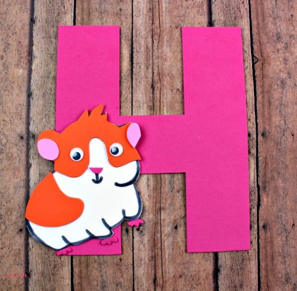 h is for hamster letter h craft free printables must have mom