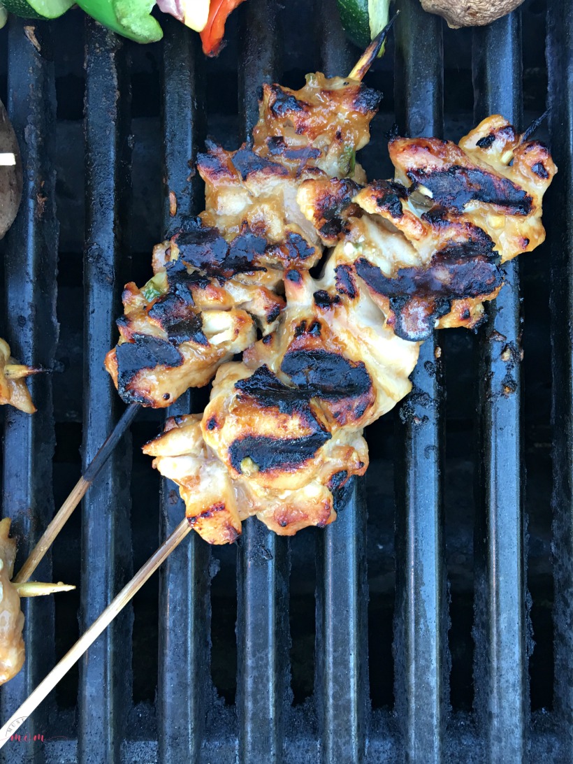 20 minute quick and easy chicken satay recipe with chicken satay marinade that doesn't require any time in the fridge! Super flavorful! Grill or oven