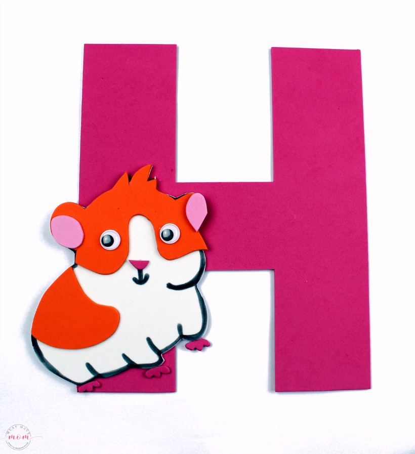 h is for hamster letter h craft free printables must have mom