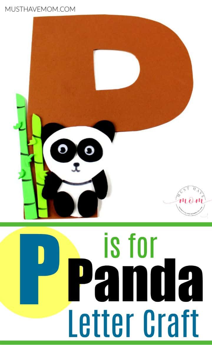 P is for Panda letter craft