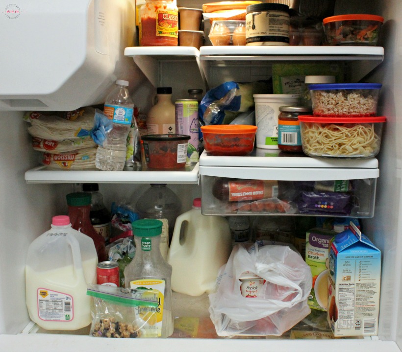 Before and After Refrigerator Makeover