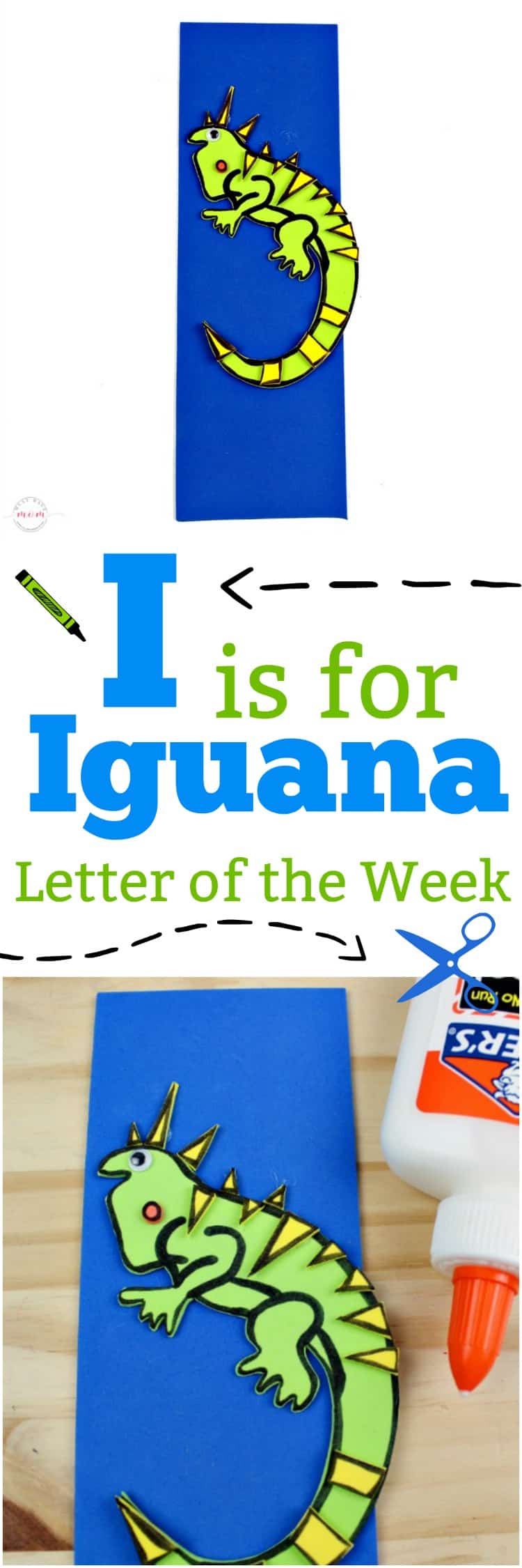 Letter of the Week Letter Craft! I is for Iguana Must Have Mom