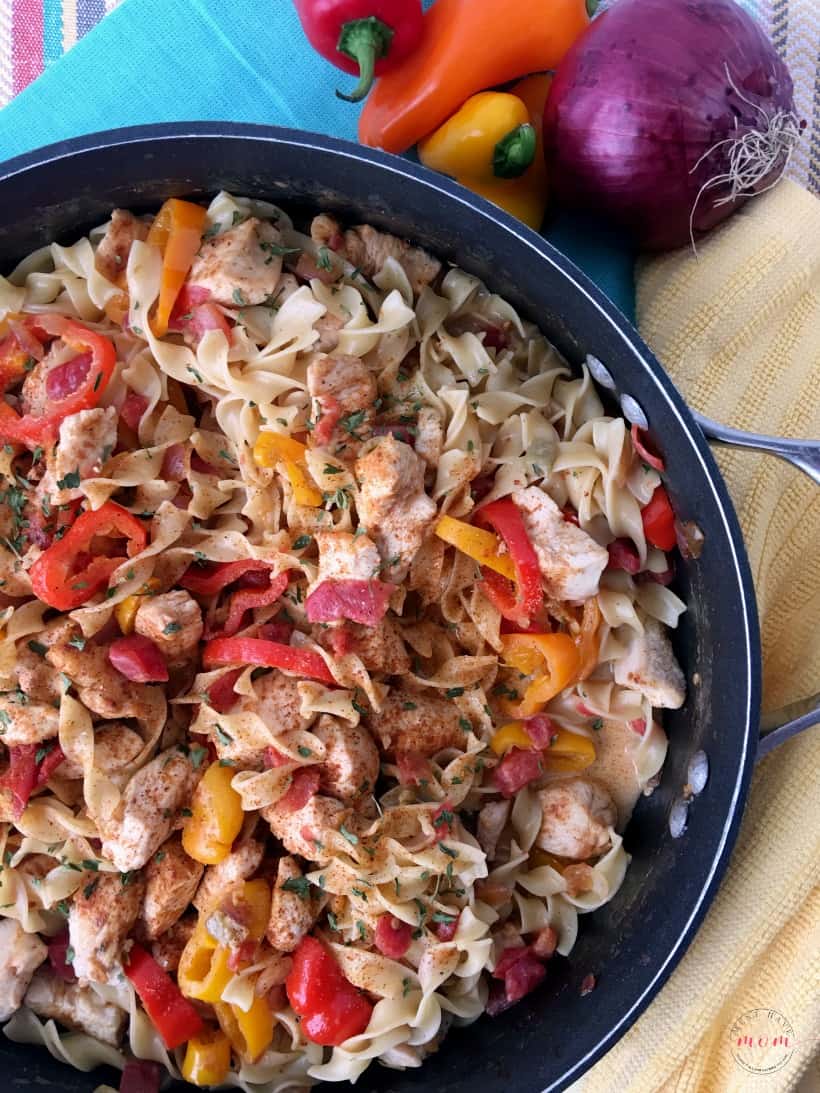 Chicken Fajita Noodle Skillet Recipe