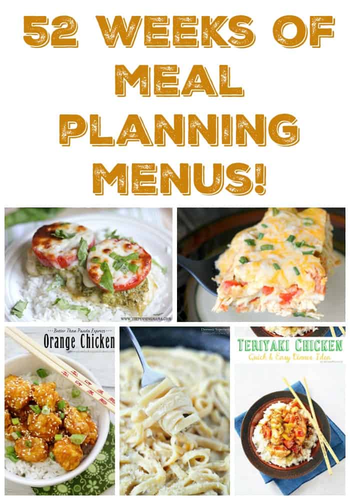 meal planning menus