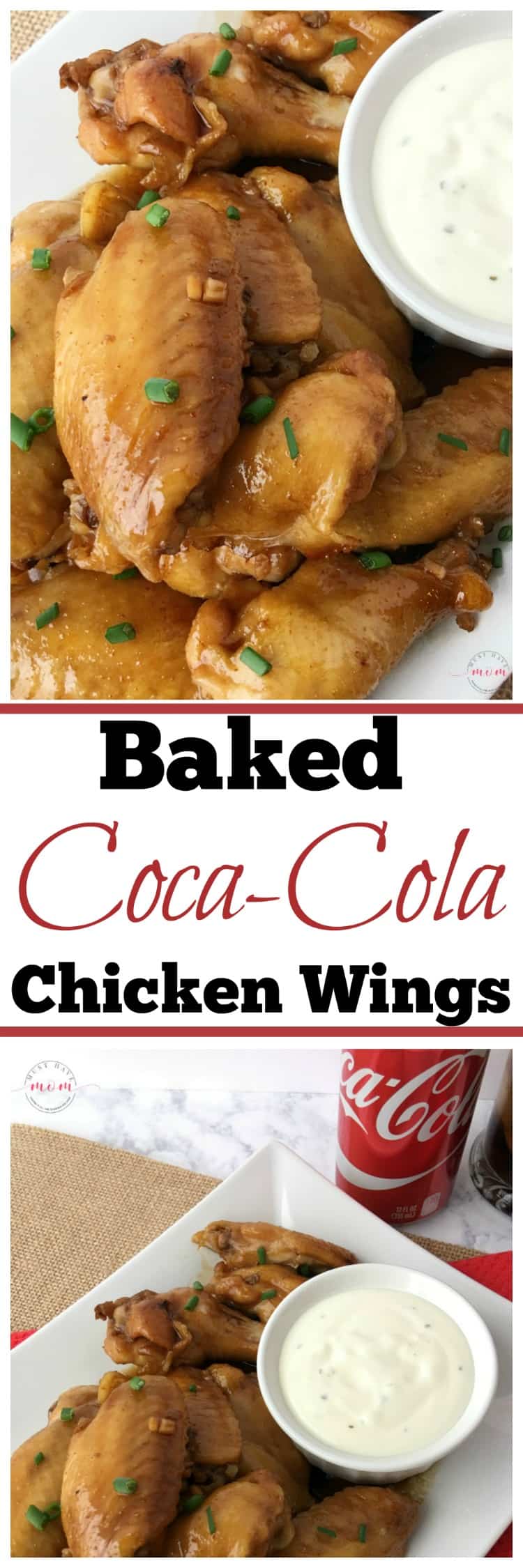 Baked coca cola chicken wings - Must Have Mom