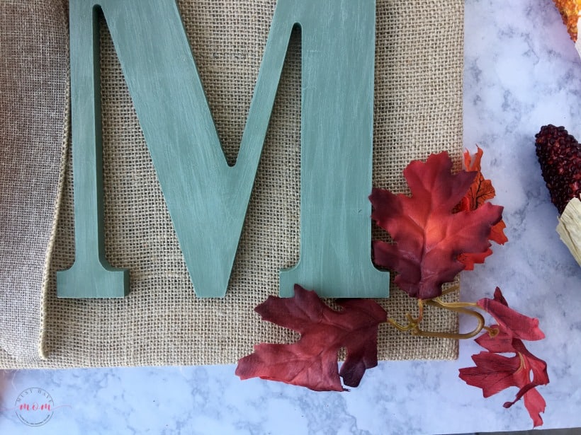 Easy wooden monogram fall sign DIY for porch or front door! Cute fall porch decor ideas!