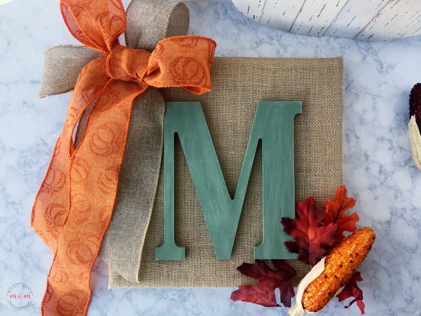 DIY Wooden Monogram Sign For Fall