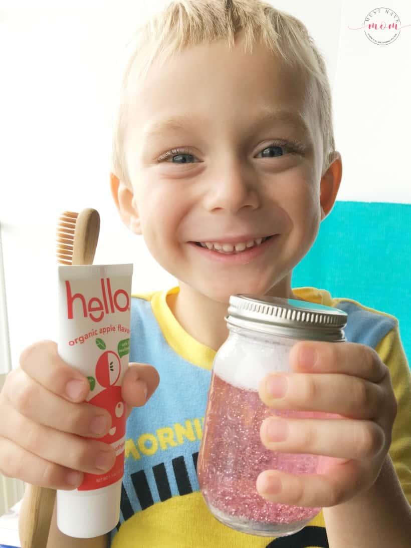 DIY toothbrush timers to help kids learn to brush with fluoride free toothpaste!