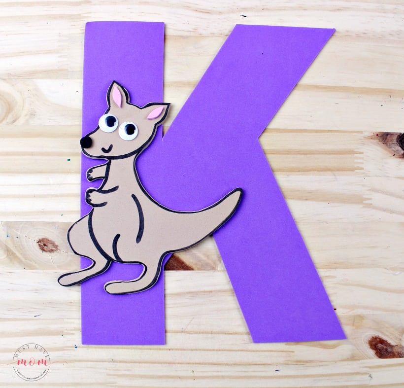 k is for kangaroo craft