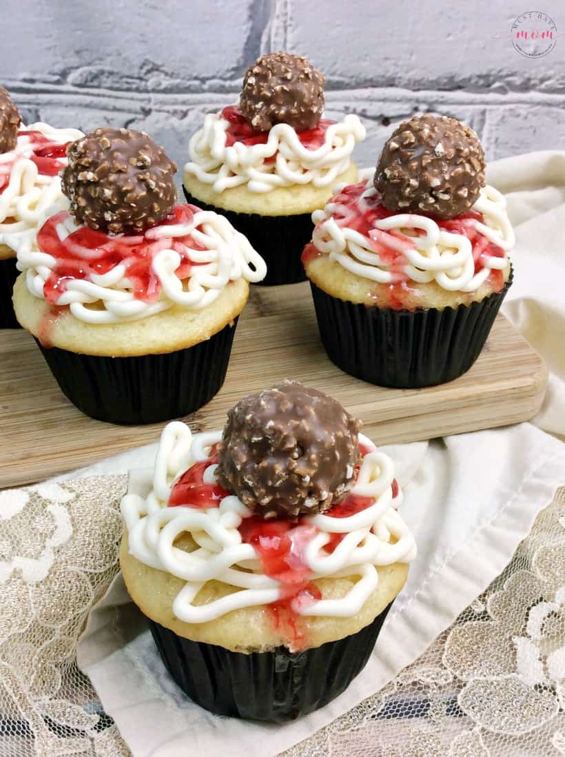 April Fool's Prank Spaghetti and Meatball Cupcakes Recipe! Easy and fun way to trick the kids!