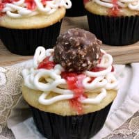 April Fool's Prank Spaghetti and Meatball Cupcakes Recipe! Easy and fun way to trick the kids!