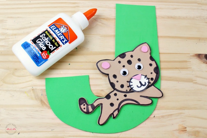 Weekly letter craft ideas! J is for jaguar kids craft to learn letter recognition!