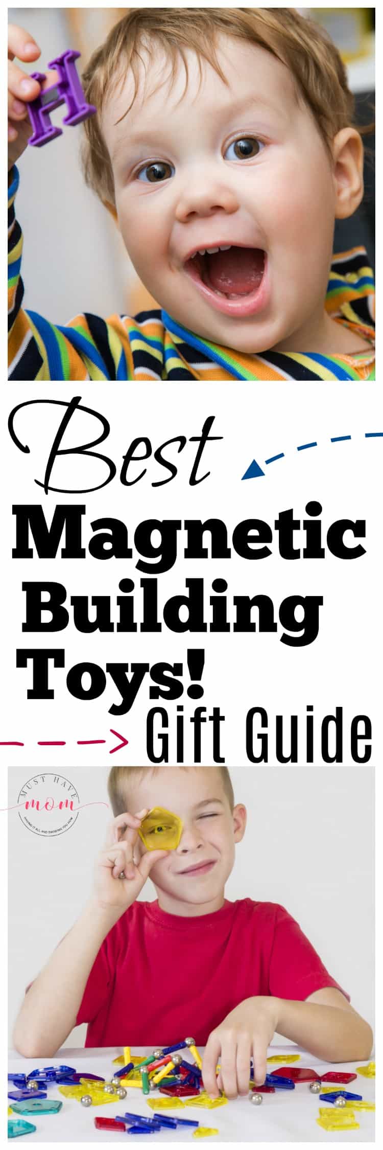 Best magnetic building toys for kids gift guide! Great magnets toy ideas for educational toys.