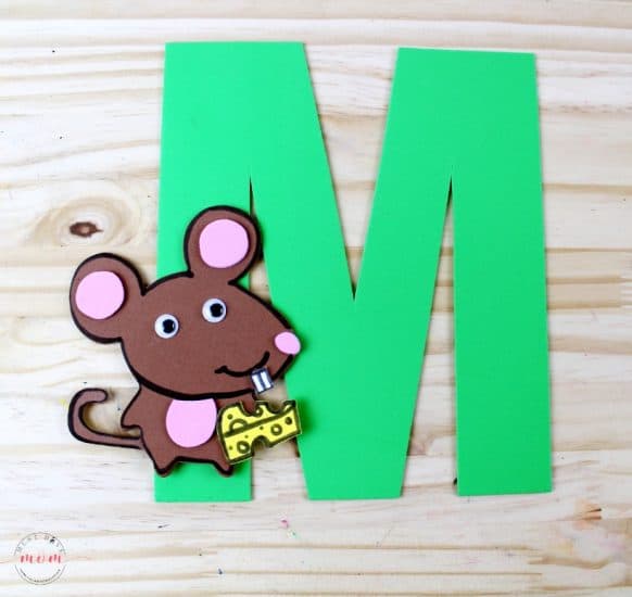 Mouse Printable Letter M Craft Template - Free Printable Template