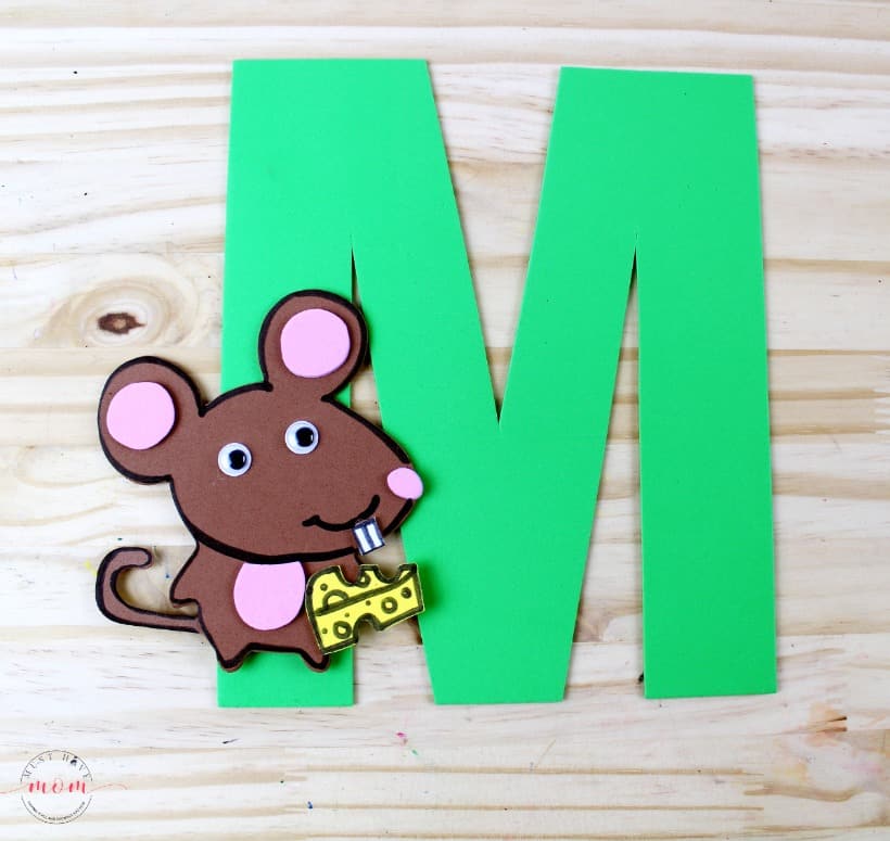 M is for Mouse Letter M Craft {Free Printables}