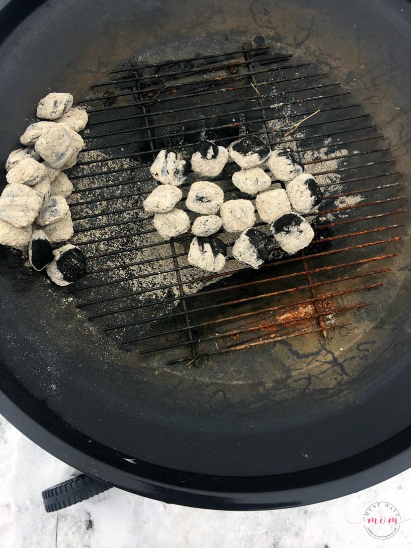 heat coals for dutch oven without chimney
