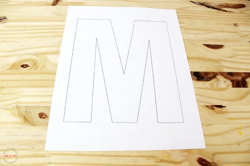 Weekly letter craft M is for Mouse. Free printables for preschool letter craft.