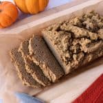 Paleo pumpkin bread recipe! Grain free, dairy free, refined sugar free. Yummy paleo breakfast or dessert idea.