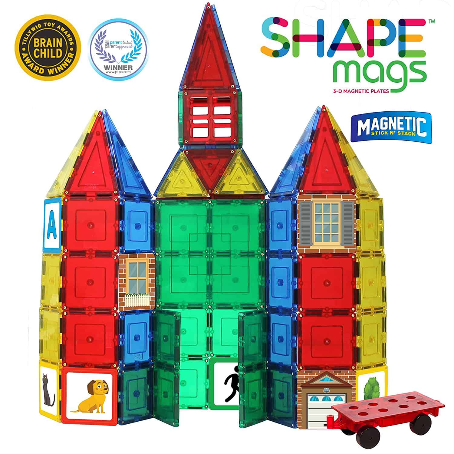 Magnetic Stick N Stack Magnetic Tiles Starter set With 4 Windows